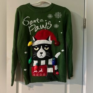 SOLD!! Cat Christmas sweater